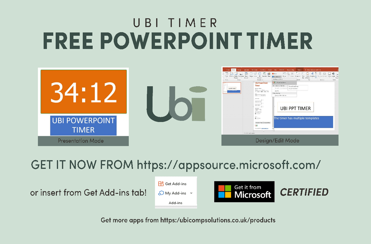 Ubi Timer PowerPoint Timer