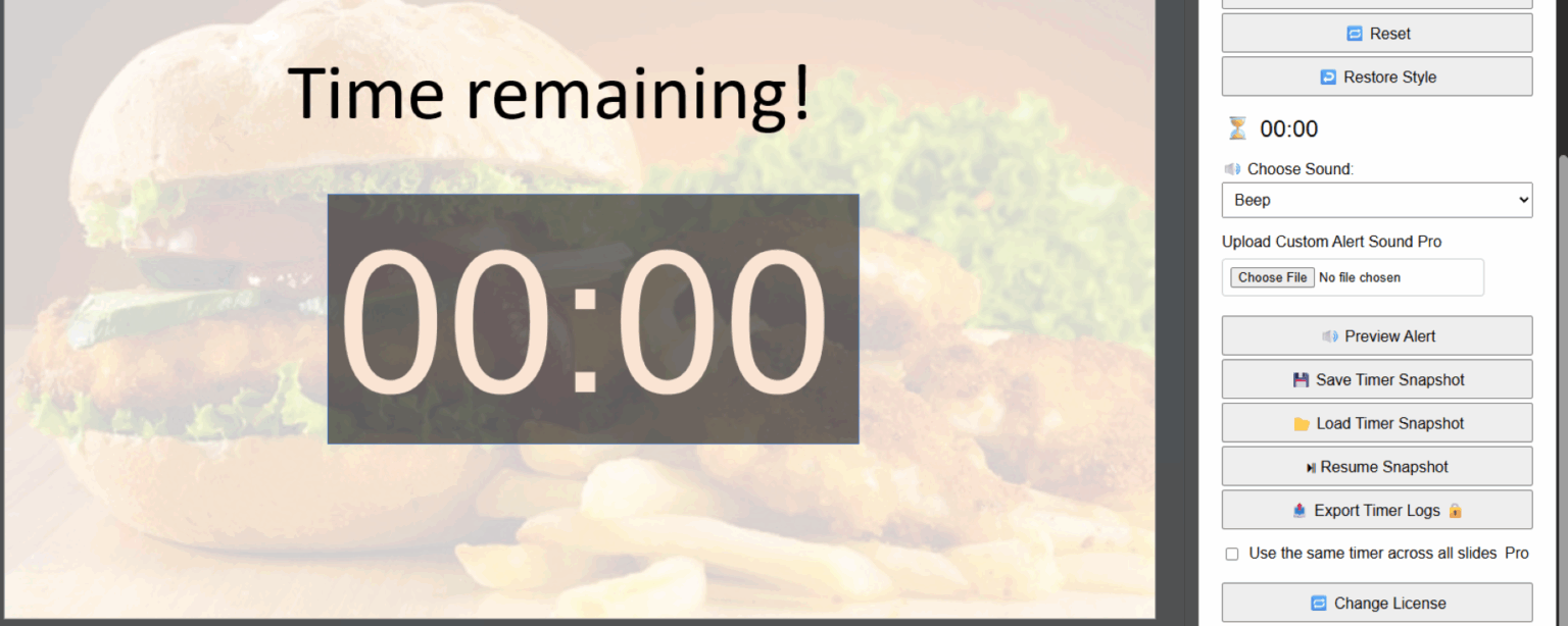 Visual radial countdown timer with red shaded sector and bold "NEW" badge, headline reads "Now Introducing Visual Radial Timer!" — web banner for UbiTimer.