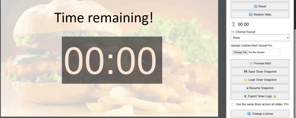 inserting a timer add-in in PowerPoint