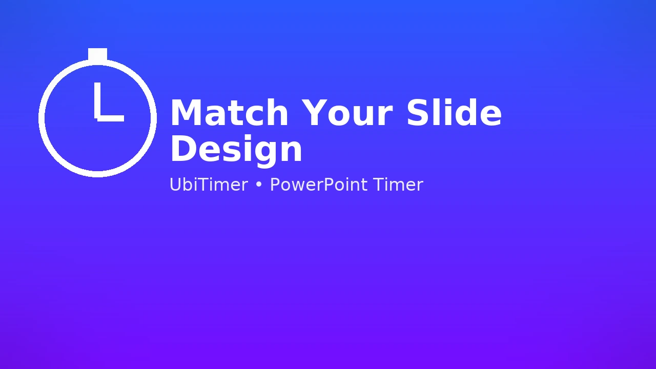 Apply timer styles to all slides