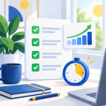 Task progress and productivity graphic